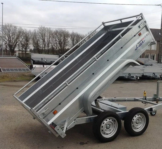 Lider 41352 Kippanhänger – 1.500 kg zul. Gesamtgewicht, Tandemachse, gebremst