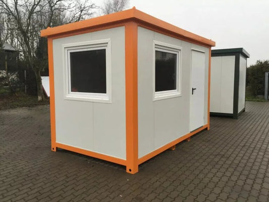 Neuer Bürocontainer 4 × 2,4 m – Sicherheits- und Zugangskontrollcontainer 9,6 m²