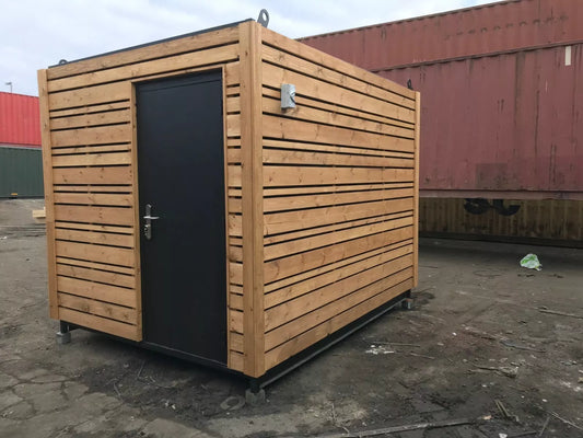 Professioneller Barcontainer 10 × 8 Fuß mit Holzverkleidung