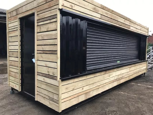 Professioneller 20-Fuß-Gastronomiecontainer mit elektrischem Rollladen
