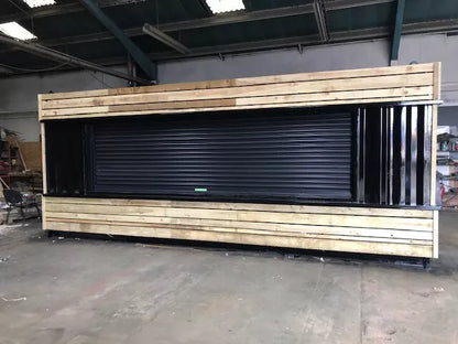 Professioneller 20-Fuß-Gastronomiecontainer mit elektrischem Rollladen