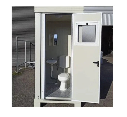 Sanitärcontainer S1 1,18 × 1,18 m mit WC und Waschbecken