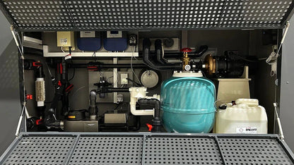 Polypropylen-Pool 6,5 × 2,55 m mit 4 m Panoramafenster