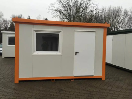Neuer Bürocontainer 4 × 2,4 m – Sicherheits- und Zugangskontrollcontainer 9,6 m²