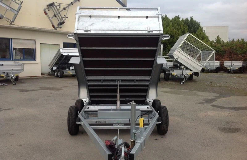 Lider 41352 Kippanhänger – 1.500 kg zul. Gesamtgewicht, Tandemachse, gebremst