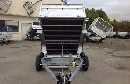Lider 41352 Kippanhänger – 1.500 kg zul. Gesamtgewicht, Tandemachse, gebremst
