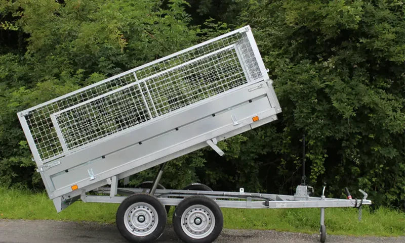 Lider 39560 Tandem-Kippanhänger 253 × 147 × 30 cm mit umfangreichem Zubehör