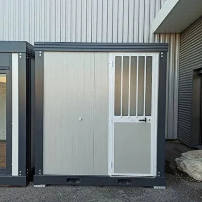SDU-Sanitäreinheit 2,30 × 2,42 m mit WC, Dusche, Waschbecken und Urinal