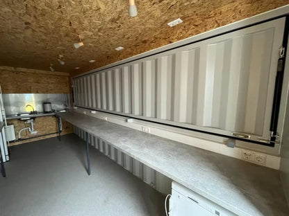 Professioneller 20-Fuß-Barcontainer mit großer Verkaufsklappe