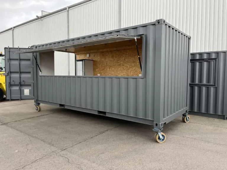 Professioneller 20-Fuß-Barcontainer mit großer Verkaufsklappe