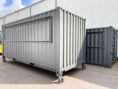 Professioneller 20-Fuß-Barcontainer mit großer Verkaufsklappe