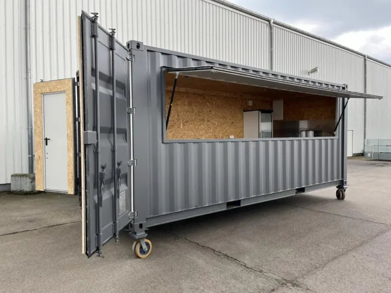 Professioneller 20-Fuß-Barcontainer mit großer Verkaufsklappe