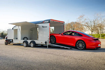 Debon Roadster 2000 geschlossener Autotransporter – 3.500 kg – Pullman-2-Fahrwerk