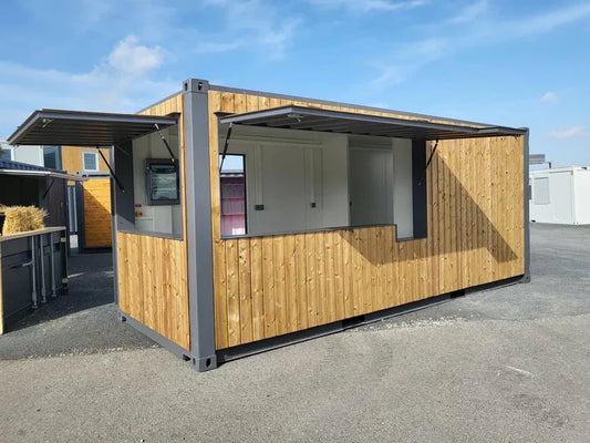 20-Fuß Snack-BOX Container – Ideal als Imbisscontainer oder Verkaufskiosk