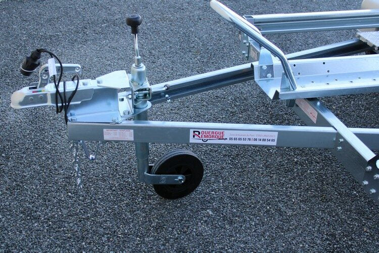 ERDE Motorradanhänger – kippbar mit integrierter Auffahrrampe – 750 kg