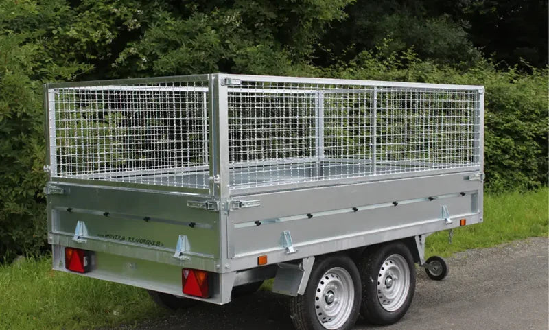 Lider 39560 Tandem-Kippanhänger 253 × 147 × 30 cm mit umfangreichem Zubehör
