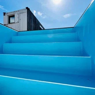Sport- & Spa-Containerpool 6 m – mit integrierter Gegenstromanlage
