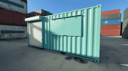 Professioneller 20-Fuß-Cafeteria-Container mit Rollladen