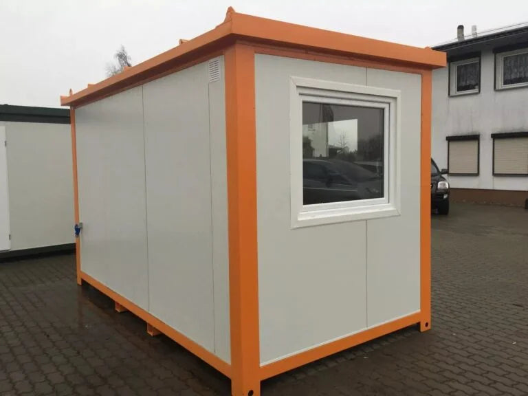 Neuer Bürocontainer 4 × 2,4 m – Sicherheits- und Zugangskontrollcontainer 9,6 m²